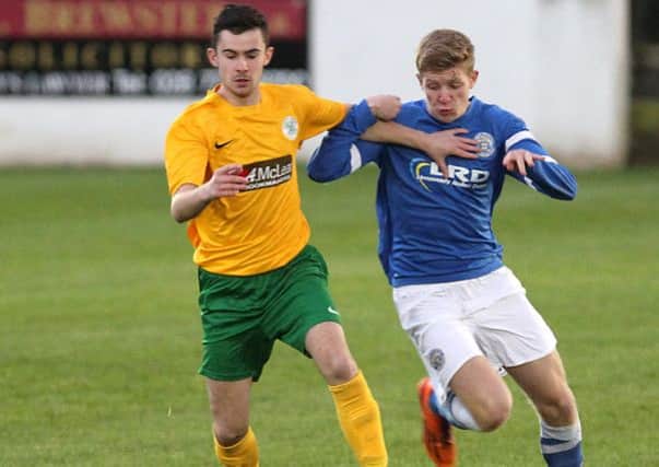 Lurgan Celtic's Jason Rogers in action on Saturday. INLV4713-293KDR