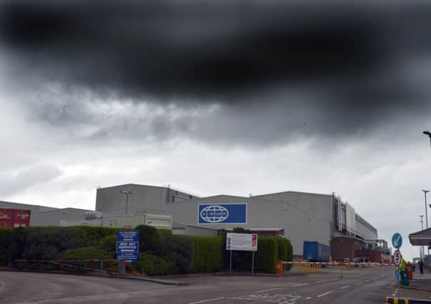The Caterpillar factory in Larne. Picture:Pacemaker