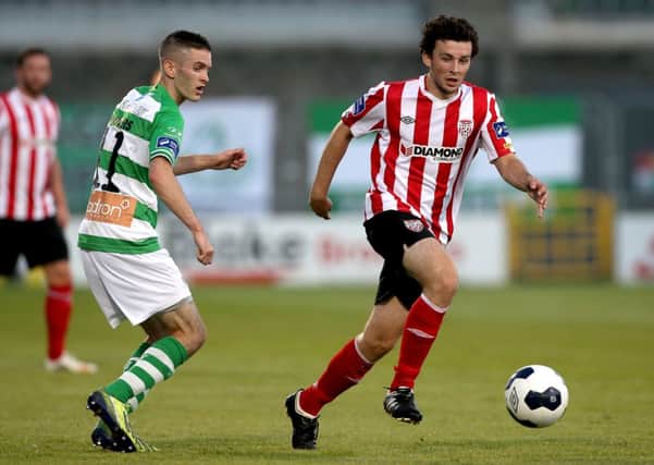 Derry City midfielder Barry McNamee is expected to go on trial with Fleetwood Town. Picture by Ryan Byrne/INPHO