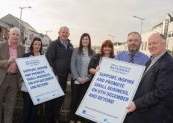Upper Bann MP David Simpson with the Small Business Saturday delegation