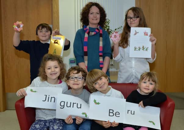 Caragh Reid (back centre) organiser of the Just Japanese cultural classes with Skye, Benjamin, Joshiah, Rebecca, Matthew and Molly who attended the sessions in Ballygally Community Hall. INLT 48-033-PSB