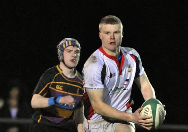 Jordan Burns got Larne off to a flyer against Strabane with two quick-fire tries.