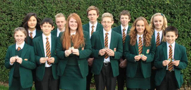 Swimmers from Friends School who recently swam to success in the Ulster Secondary Schools Swimming Gala.