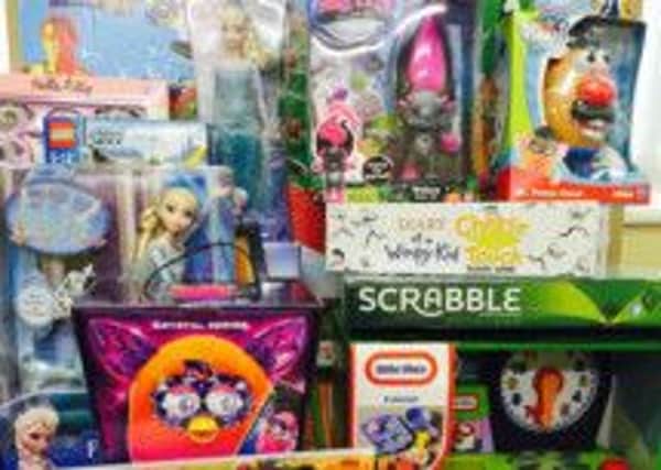 Christmas toys collected by St Vincent's