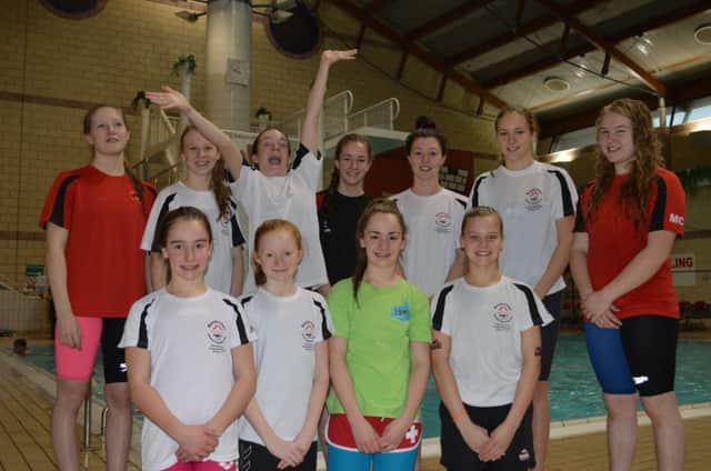 Some of the Banbridge swimmers who raced well in Lisburn.
