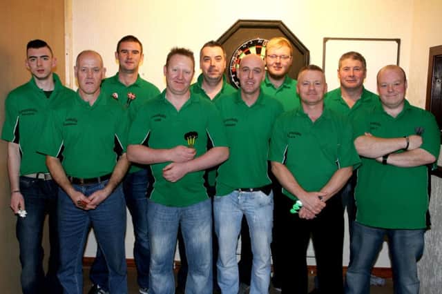 The Greenhills Bar dart team. INBT48-259AC