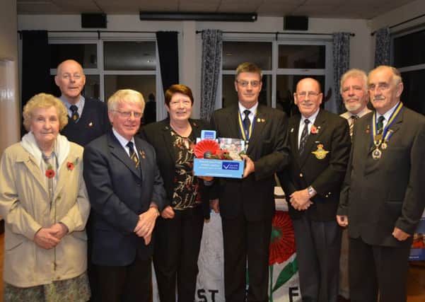 Whitehead branch of the Royal British Legion during the launch of the 2014 Poppy Appeal. INCT 43-114-GR