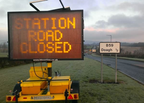 The closure of Station Road, Doagh for emergency bridge repairs has added to traffic congestion problems in Ballyclare.