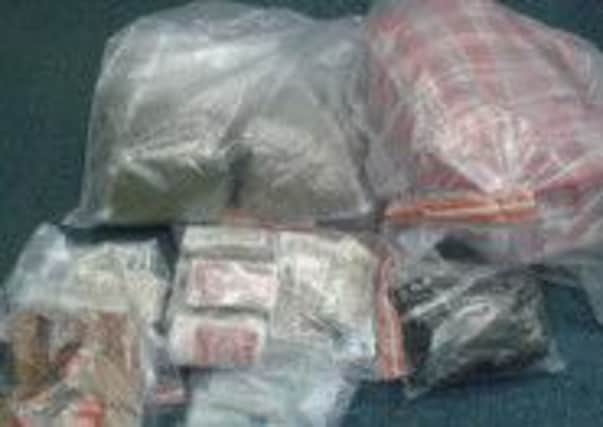 Drugs and money found by the PSNI at a Cookstown property