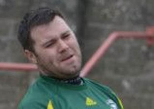 Islandmagee goalkeeper, Chris Keenan.