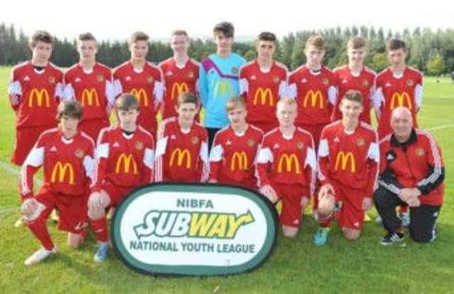 Carniny Under 17s who came back from 2-1 down to win 3-2 against Institute last weekend.