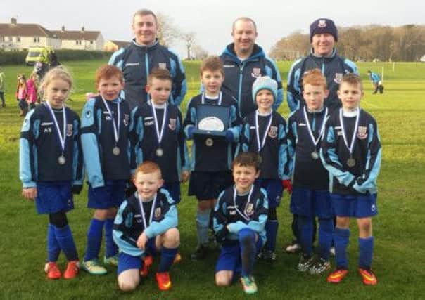 Ballymena United u9's, Plate Winners at the Castle Juniors tournament. Submitted picture.