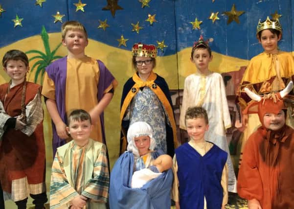 Some of the P5 children of St Joseph's Primary School who took part in this years play 'The Ordinary Ox'