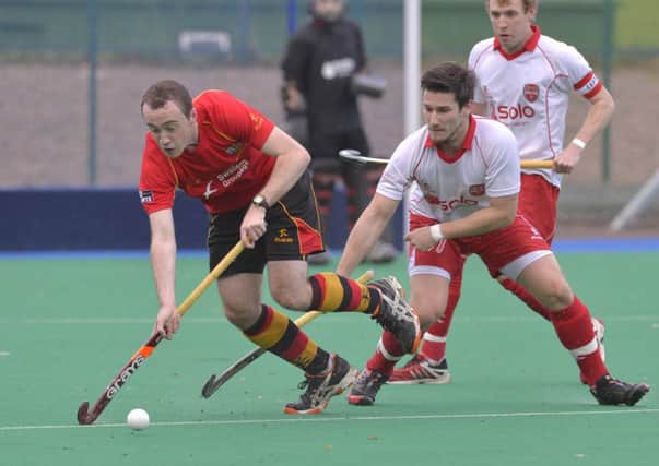 Hugh McShane, Banbridge and Stuart Smyth, Cookstown will clash again in the Kirk Cup final.  Pic: Rowland White / PressEye
