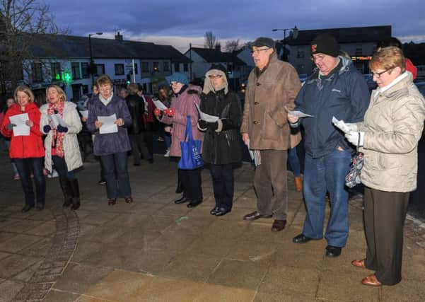 A pleasant December evening brought the crowds out to the annual Stewartstown Carol Service.