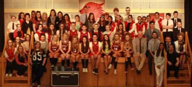 The Cast and Crew of High School Musical at Dunluce School. INCR01-133(S)
