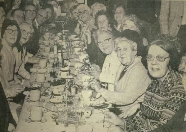 Senior citizens who attended a Christmas dinner and party in the Glenvale Social Club, Londonderry, in 1979.