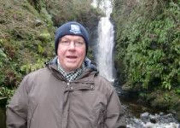Larne Wallisson pictured at Cranny Falls, Carnlough during his visit to the borough.  INLT 53-680-CON