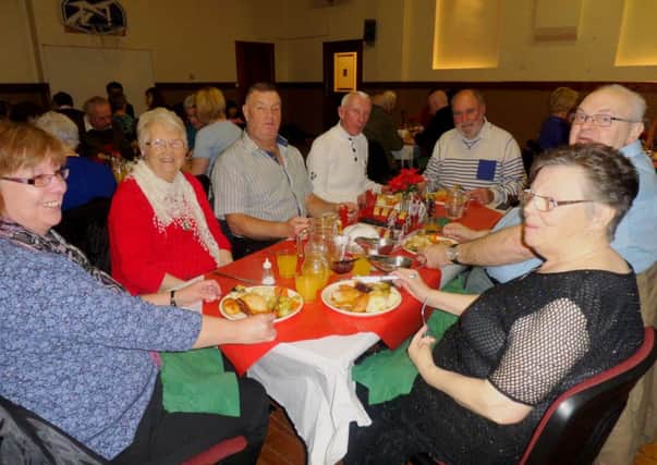 Members of  Carrickfergus Congregational Church enjoying their Christmas dinner at the church hall on Albert Road.  Photo by Michael Ogilvie. INCT 53-727-CON