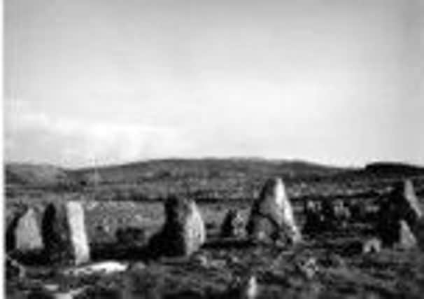 A picture of Beaghmore Stone Circles that features in Little Book of Tyrone, and was taken by the author's cousin, Connor Keightley who was killed in the 2004 Boxing Day tsunami