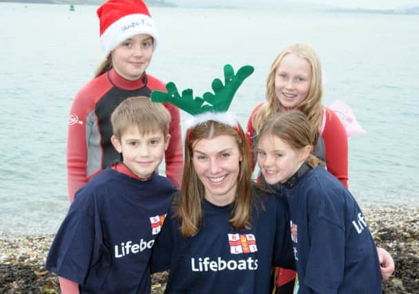 Sue Patterson and her gang took part in the RNLI Swim INLT 01-204-AM