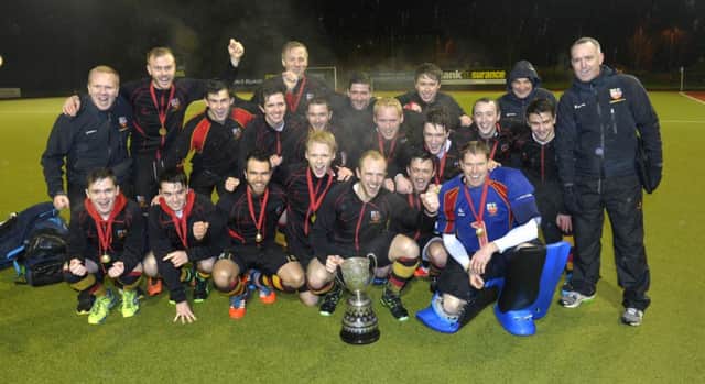 Banbridge Hockey Club have added the Kirk Cup to their earlier Anderson Cup victory as their quest for a five star clean sweep in Irish hockey remains on course. Their Head Coach Mark Tumilty, though, isnt getting ahead of himself. Pics: Rowland White / Presseye.