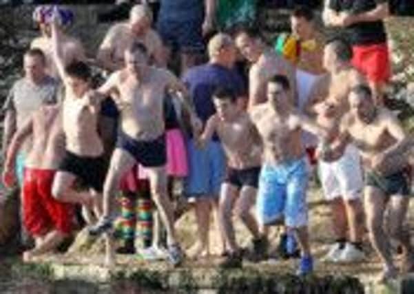 Fancy a fundraising dip in Carnlough Harbour on January 1?