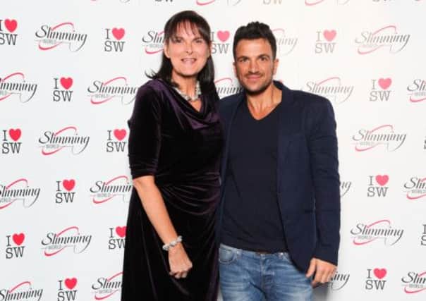 Elspeth Turner-Warke with Peter Andre.  INCT 01-721-CON