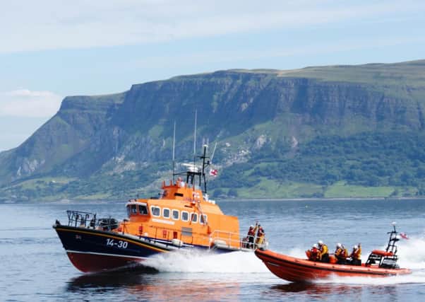 Red bay and Larne Lifeboats in action