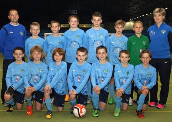 Magherafelt Sky Blues U11, who are looking forward to their next match in the NIBFA Cup.