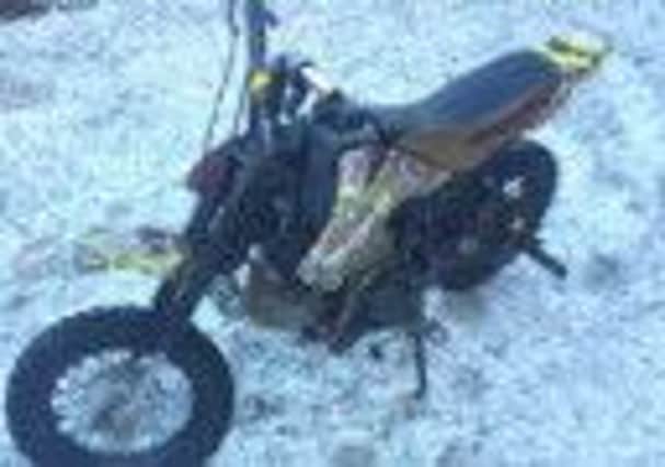 The 50cc scrambler bike stolen from a property in Grange Drive in the early hours of Saturday, January 3.