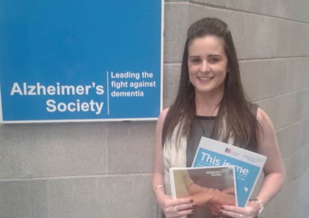 Aoife McMaster, a dementia support worker for the Alzheimer Societ. INLT 02-650-CON
