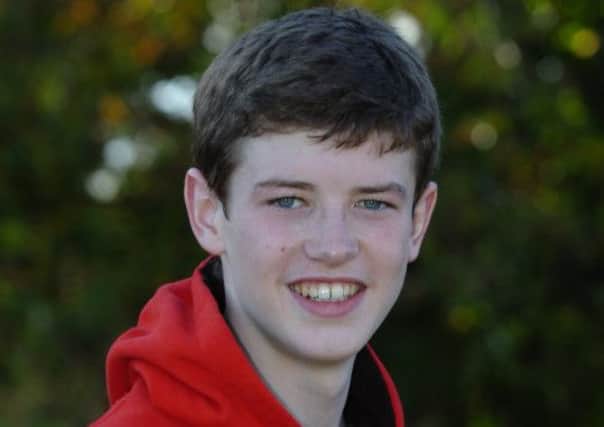 City of Derry Spartan's runner Fintan Stewart who picked up a medal in the U15 race at the Northern Ireland/Ulster Uneven Juvenile Championships at Gransha.