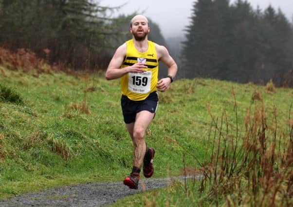 Mark McKinstry finished second in the Race Over the Glens.