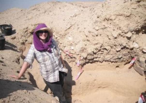 Archaeologist and ceramicist Dr Sarah Doherty. INNT-03-702-con