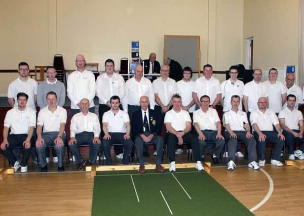 The Mid Antrim Men's Zone Bowling Team before their weekend match against Mid Ulster. INBT 03-911H