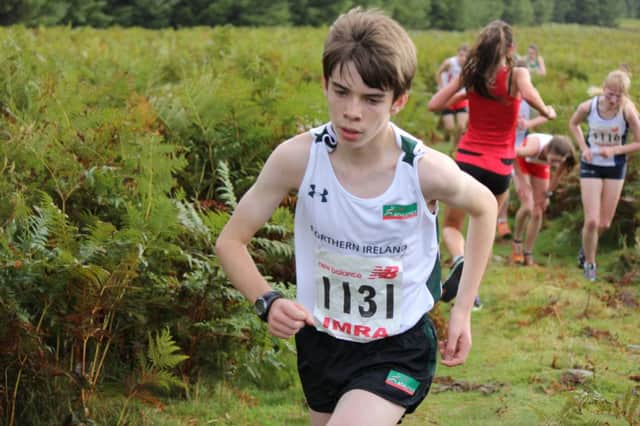 Springwell's Oisin Brennan makes his NI debut at the British & Irish Junior Mountain Running Home International. (S)