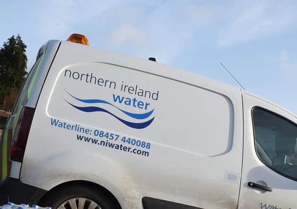 NI Water van with bottled water