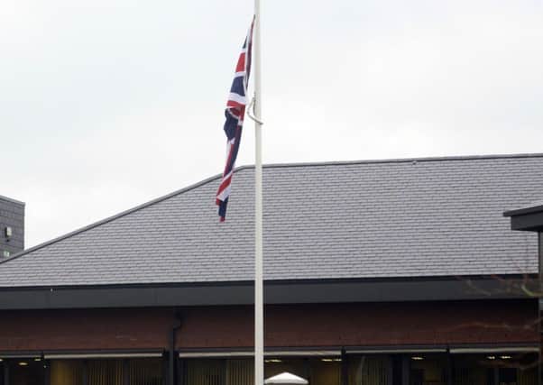 Pacemaker Press 20/1/2014 
Councillors at Craigavon Borough Council voted to fly the flag all year round  at the Council's headquarters in County Armagh on Tuesday morning, Before the vote, the flag was flown at the civic centre on designated days.
Pic Colm Lenaghan/Pacemaker