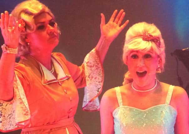 Cambridge House Grammar School Vice Principal Laura Fisher (right) is playing the role of Amber Von Tussle in  Hairspray! at The Riverside Theatre, Coleraine. Pic by Robert McKeag, Life Photography.
