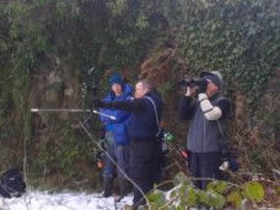 In action at Ballyvally Archery Club's Snowdrop tournament.