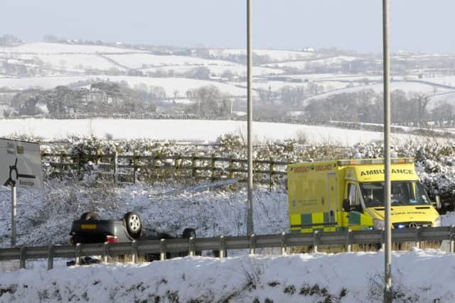 An ambulance in attendance near The Outlet ©Paul Byrne Photography INBL1503-214PB