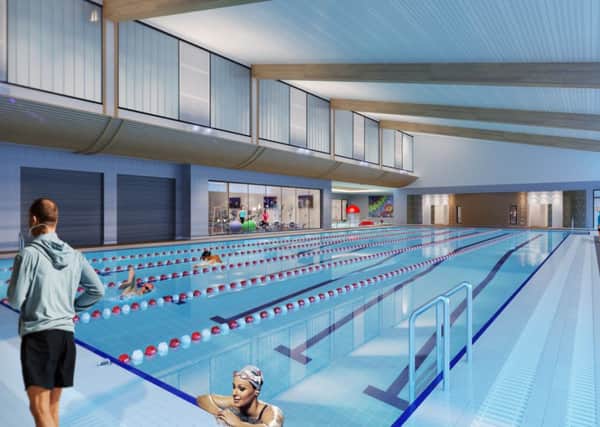 An artist's impression of the new 25 metre pool at Foyle Arena, which will open to the public in April.