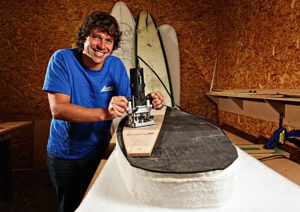 Ricky Martin of Alive Surf School in Portrush is driving his business forward thanks to an innovative surfboard prototype.