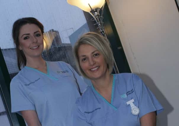 Nurses Emma-Louise Connolly and Leann Allen who are off to Ghana for three weeks as volunteers with AGAP Volunteers. INLS0415MC009