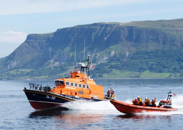 Red bay and Larne Lifeboats in action