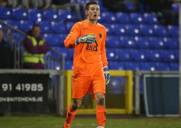 Institute goalkeeper Saul Deeney played his last game for the club today against Coleraine. Picture by Lorcan Doherty/Presseye.com