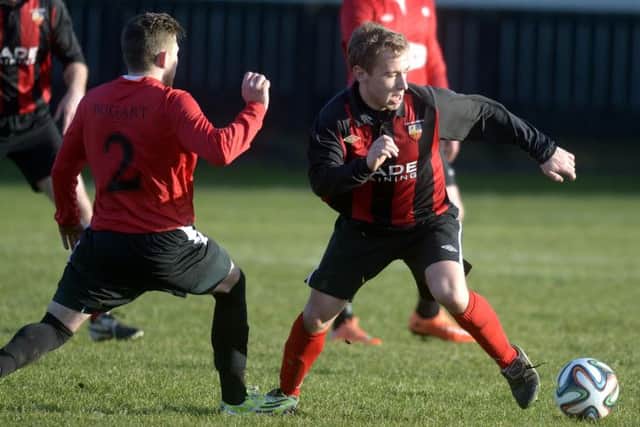Banbridge Town are in top form going into this weekends clash with Moyola Park. The feel-good factor is well and truly flowing around Crystal Park and theyre keen to stretch their unbeaten run at Mill Meadow on Saturday. Pic: Adam Dennison. INBL1505-253pb