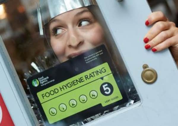 People are urged to check eateries food hygiene ratings before dining.