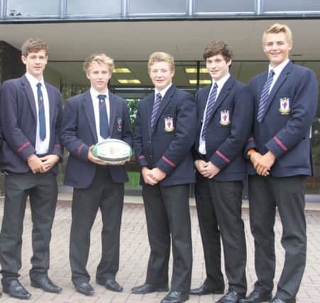 Rugby players from Wallace High School 1st XV who play Portora Royal in the fourth round of the Danske Bank Schools' Cup on Saturday at Portora, 11.00am kickoff.
